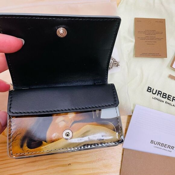 Burberry Jessie Bambi Deer Chain Card Case Wallet Mini Micro Bag Rare TB Bag - Picture 4 of 10